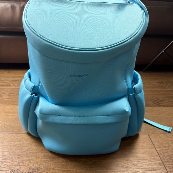 Corkcicle Lotus Pack Soft Insulated Backpack Cooler Santorini NWT 24 Can, Blue - Picture 4 of 12